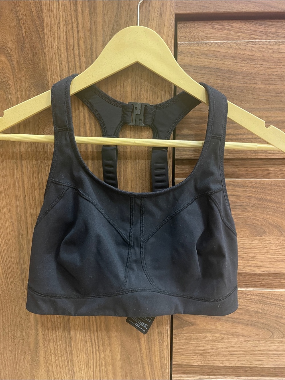LNDR compressive black sports bra